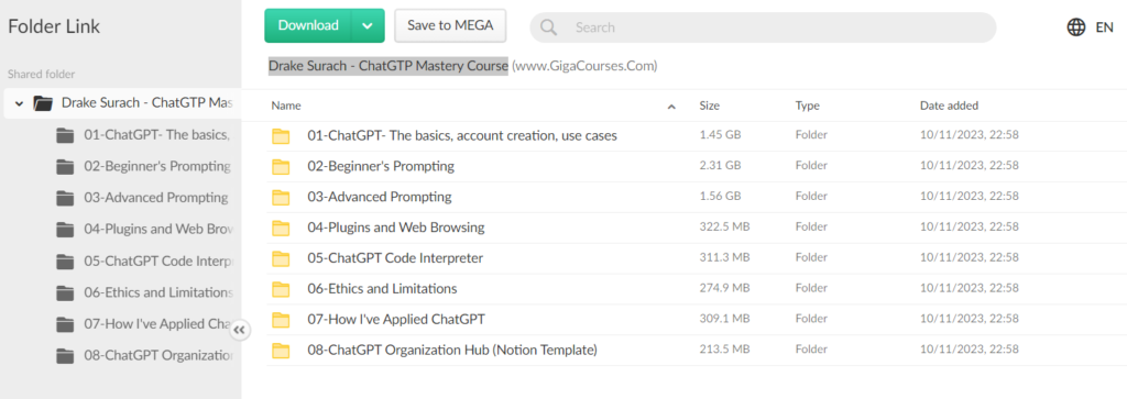 Drake Surach - ChatGTP Mastery Course