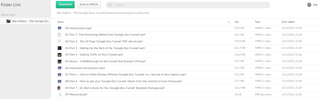 Ben Adkins - The Google Docs Funnel Advanced