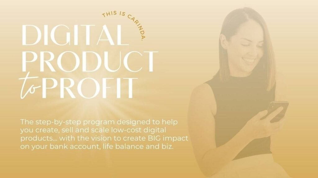 Carinda - Digital Product to Profit