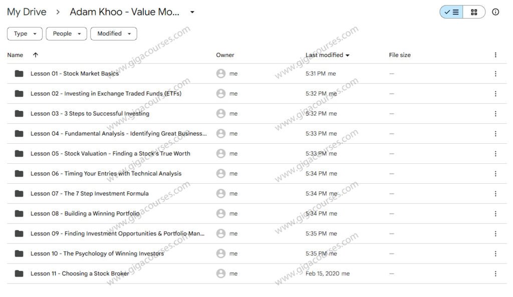 Adam Khoo - Value Momentum Investing Course